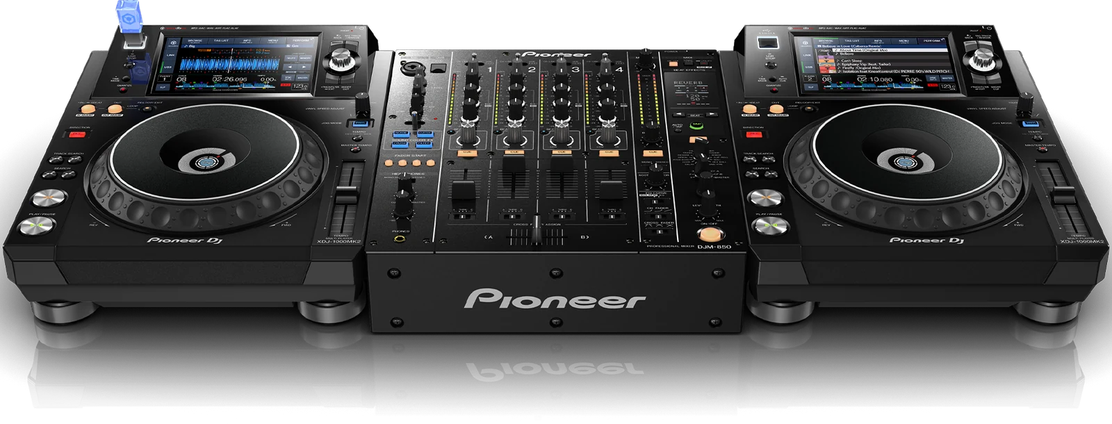 Pioneer DJ 2 × XDJ-1000MK2 + DJM-900NXS